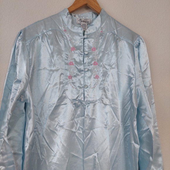 J.O Intimates Vintage Kimono Satin Slip Dress Size Large - Picture 2 of 9